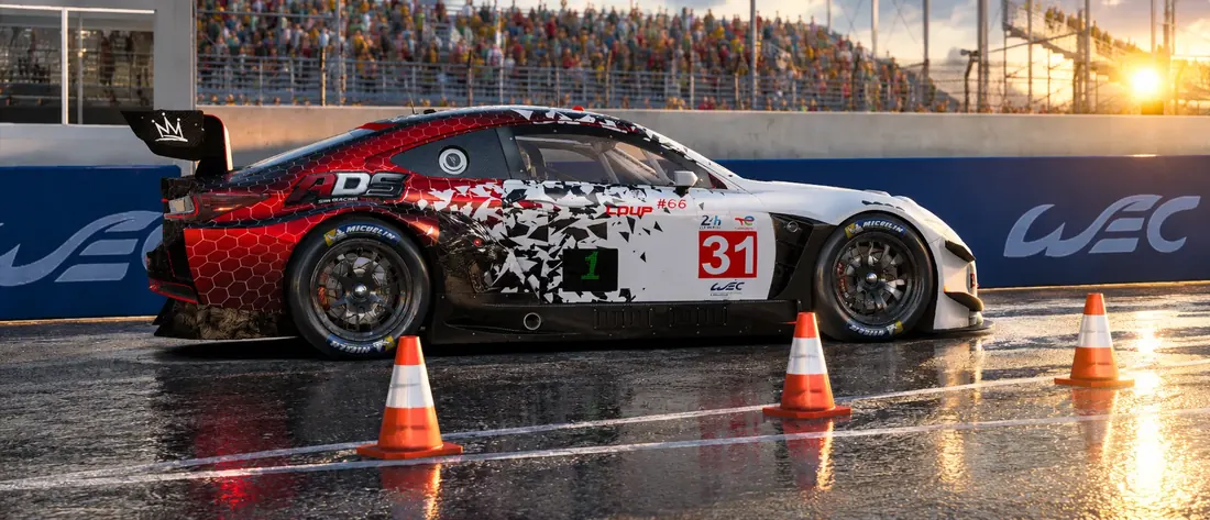 Lexus LMGT3 V2 sous la pluie